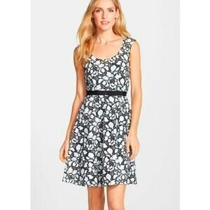 New Tracy Reese Audrey Fit & Flare Lace Overlay Mini Dress $178 Size 6